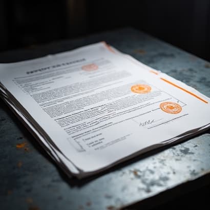 Stamped import documents